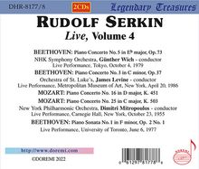 Rudolf Serkin Live Vol.4, 2 CDs