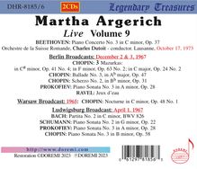 Martha Argerich - Legendary Treasures Vol.9, 2 CDs