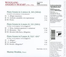 Wolfgang Amadeus Mozart (1756-1791): Klaviersonaten Nr.8,11,15, CD