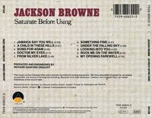 Jackson Browne: Saturate Before Using, CD