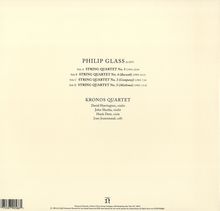 Philip Glass (geb. 1937): Streichquartette Nr.2-5 (180g), 2 LPs