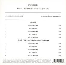 Steve Reich (geb. 1936): Runner (2016), CD