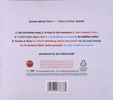 Jason Mraz (geb. 1977): Love Is A Four Letter Word, CD