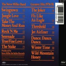Steve Miller Band (Steve Miller Blues Band): Greatest Hits 1974-1978, CD