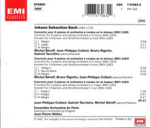 Johann Sebastian Bach (1685-1750): Konzerte für 3 &amp; 4 Klaviere und Orchester BWV 1063-1065, CD