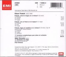Cesar Franck (1822-1890): Symphonische Variationen für Klavier &amp; Orchester, CD