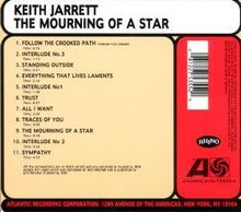 Keith Jarrett (geb. 1945): The Mourning Of A Star, CD