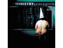 „MINISTRY“ oben auf Tafel. Eine Person sitzt vor Tafel, trägt Hut mit „DUNCE“. Wiederholt „I will be good“.