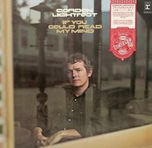 Texte: "GORDON LIGHTFOOT", "IF YOU COULD READ MY MIND". Ein Mann sitzt nachdenklich hinter einem Fenster. Cover eines Albums.