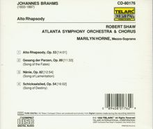 Johannes Brahms (1833-1897): Alt-Rhapsodie op.53, CD