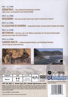 Südafrika, Namibia, Botswana &amp; Mosambik, 5 DVDs