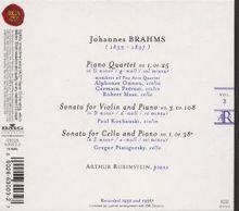 Johannes Brahms (1833-1897): Klavierquartett Nr.1 op.25, CD