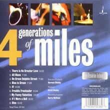 George Coleman, Mike Stern, Ron Carter &amp; Jimmy Cobb: 4 Generations Of Miles, CD