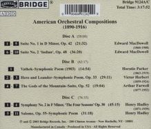 American Orchestral Compositions (1890-1916), 3 CDs