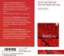 Stile Antico - Music for Compline (mit harmonia mundi france-Katalog 2015), CD