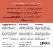 Stile Antico - A Wondrous Mystery (Renaissance Choral Music for Christmas), Super Audio CD