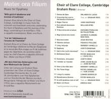 Clare College Choir Cambridge - Mater ora filium, CD