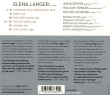 Elena Langer (geb. 1974): Landscape with Three People - Lieder und Kammermusik, CD