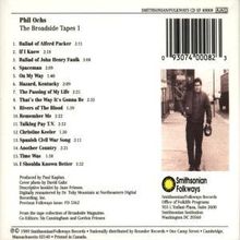 Phil Ochs: Broadside Tapes 1, CD