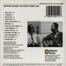 Sonny Terry &amp; Brownie McGhee: Brownie &amp; Sonny Sing, CD