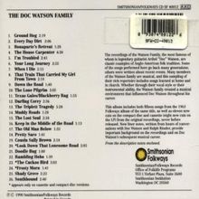 Doc Watson: The Doc Watson Family, CD