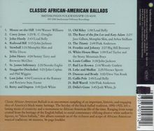 Classic African-American Ballads, CD