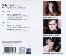 Franz Schubert (1797-1828): Klaviertrios Nr.1 &amp; 2, 2 CDs