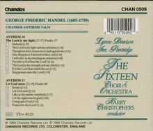 Georg Friedrich Händel (1685-1759): Chandos Anthems Vol.4, CD