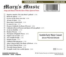 Musik aus der Zeit Mary Queen of Scots, CD