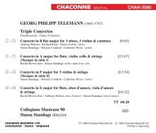 Georg Philipp Telemann (1681-1767): Konzert für 3 Violinen in F, CD