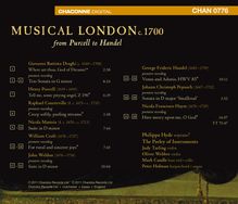 Musical London (ca.1700) - From Purcell to Händel, CD