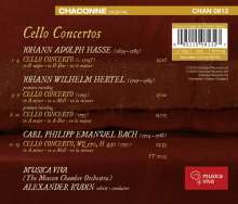 Johann Wilhelm Hertel (1727-1789): Cellokonzerte A-dur &amp; a-moll, CD