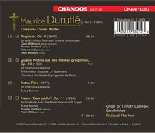 Maurice Durufle (1902-1986): Requiem op.9, CD