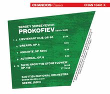 Serge Prokofieff (1891-1953): Leutnant Kije-Suite op.60, CD