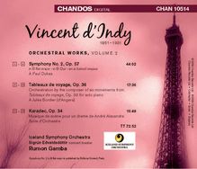 Vincent d'Indy (1851-1931): Orchesterwerke Vol.2, CD