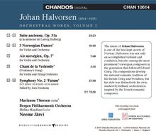 Johan Halvorsen (1864-1935): Orchesterwerke Vol.2, CD