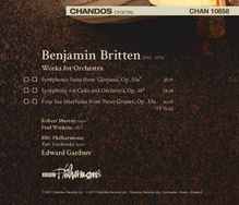 Benjamin Britten (1913-1976): Symphonie für Cello &amp; Orchester op.68, CD