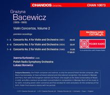 Grazyna Bacewicz (1909-1969): Violinkonzerte Nr.2,4,5, CD