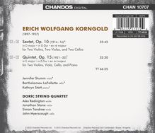 Erich Wolfgang Korngold (1897-1957): Streichsextett op.10, CD