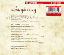 John Tomlinson - Michelangelo in Song, CD