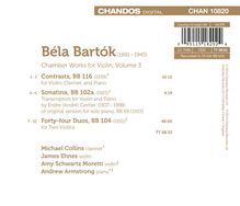 Bela Bartok (1881-1945): Werke für Violine &amp; Klavier Vol.3, CD