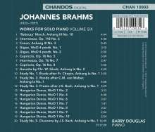 Johannes Brahms (1833-1897): Werke für Klavier solo Vol.6, CD