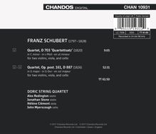 Franz Schubert (1797-1828): Streichquartette Nr.12 &amp; 15, CD