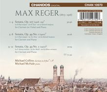 Max Reger (1873-1916): Sonaten für Klarinette &amp; Klavier Nr.1-3, CD