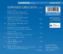 Edward Gregson (geb. 1945): Werke für Blechbläser &amp; Percussion "Music of the Angels", CD