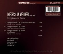 Mieczyslaw Weinberg (1919-1996): Streichquartette Vol.1 (Arcadia Quartet), CD