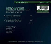 Mieczyslaw Weinberg (1919-1996): Streichquartette Vol.3 (Arcadia Quartet), CD