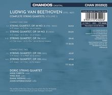 Titel: Ludwig van Beethoven, Complete String Quartets, Volume 3. Künstler: Doric String Quartet.
