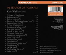 CHAN 20359, Kurt Weill: In Search of Youkali, 19 Tracks, Katie Bray mezzo-soprano, Dauer: 60:37.