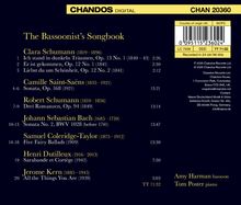 "The Bassoonist’s Songbook" mit Werken von Clara Schumann, Camille Saint-Saëns, Robert Schumann und anderen Komponisten.